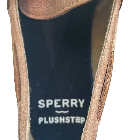 Sperry Brown Plushstep Moc Stitch Loafers Women’s 9.5 Coastal Comfort EUC - Picture 4 of 9